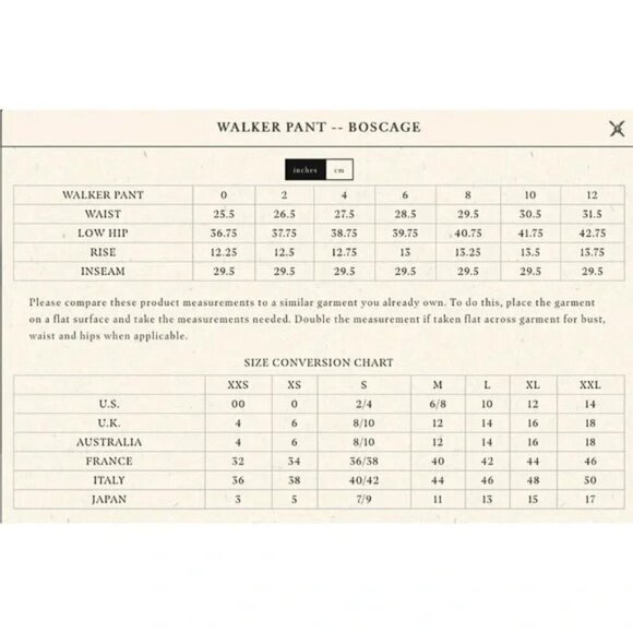 💕DOEN💕 Walker Pant ~ Barrel Leg Button Fly Pants Boscage 12 NWT - Picture 8 of 15